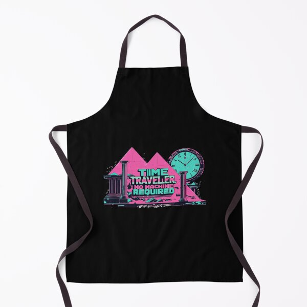 Item preview, Time Traveler, No Machine Required | Retro Synthwave History Design designed and sold by The-HistoryGirl.