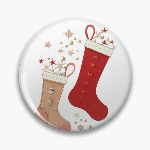Item preview, Cozy Christmas Stockings with Stars designed and sold by ShadowAndSlate.