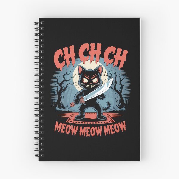 Item preview, Ch Ch Ch Meow Meow Meow - This gift is perfect for anyone who loves cats, horror movies, and a dark sense of humor. designed and sold by ZyziowskyArt.
