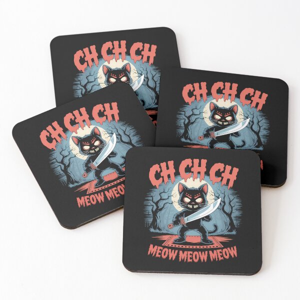Item preview, Ch Ch Ch Meow Meow Meow - This gift is perfect for anyone who loves cats, horror movies, and a dark sense of humor. designed and sold by ZyziowskyArt.
