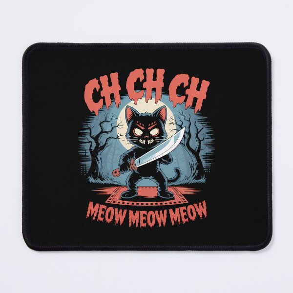 Item preview, Ch Ch Ch Meow Meow Meow - This gift is perfect for anyone who loves cats, horror movies, and a dark sense of humor. designed and sold by ZyziowskyArt.