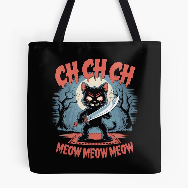 Item preview, Ch Ch Ch Meow Meow Meow - This gift is perfect for anyone who loves cats, horror movies, and a dark sense of humor. designed and sold by ZyziowskyArt.