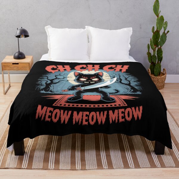 Item preview, Ch Ch Ch Meow Meow Meow - This gift is perfect for anyone who loves cats, horror movies, and a dark sense of humor. designed and sold by ZyziowskyArt.
