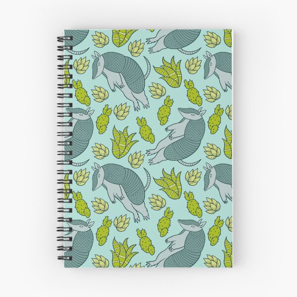 Aperçu de l'œuvre Motif de désert d'Armadillo – Joli motif de cactus du Sud-Ouest créée et vendue par musingtreeart.