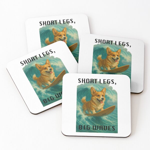 Item preview, Short Legs, Big Waves (with Black Lettering) designed and sold by VelvetRoom.