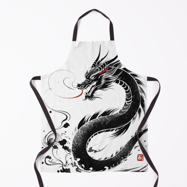 Item preview,  Minimalist Dragon in Ink Brush Style designed and sold by MOTAS Graphics .