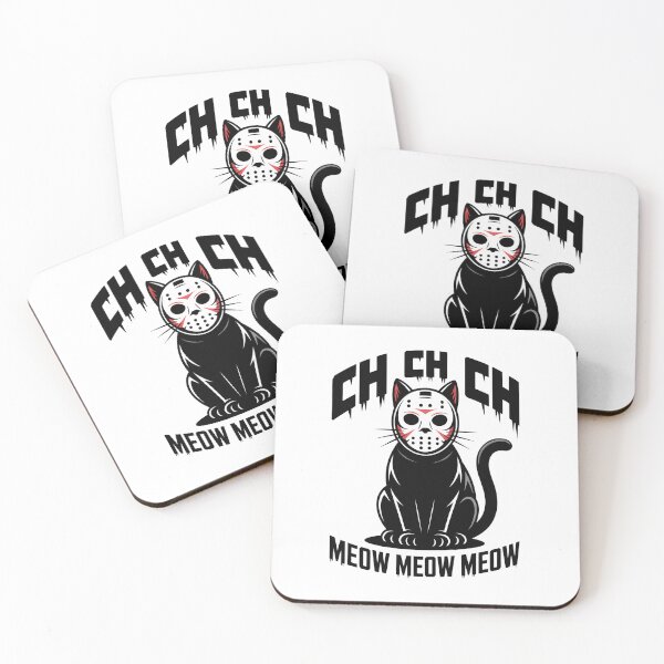 Item preview, Ch Ch Ch Meow Meow Meow - This gift is perfect for anyone who loves cats, horror movies, and a dark sense of humor. designed and sold by ZyziowskyArt.