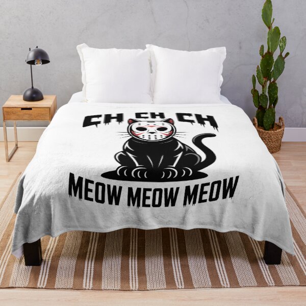 Item preview, Ch Ch Ch Meow Meow Meow - This gift is perfect for anyone who loves cats, horror movies, and a dark sense of humor. designed and sold by ZyziowskyArt.