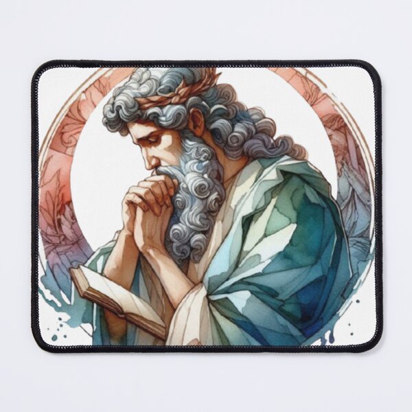 Item preview, Divine Wisdom – Praying Prophet Watercolor Art designed and sold by Advent-Hope.