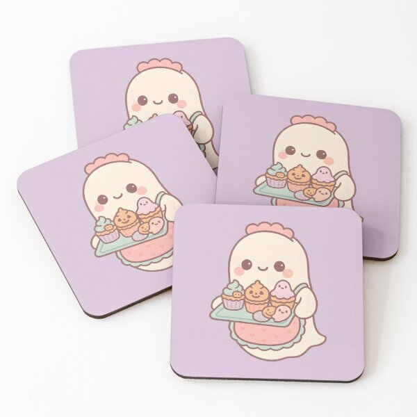 Item preview, Kawaii Ghost Chef with Halloween Sweets designed and sold by Uglyandcute.