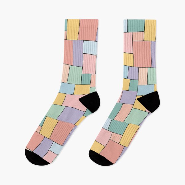 Item preview, Pastel Rectilinear Mosaic designed and sold by TheWonkyEaselCo.