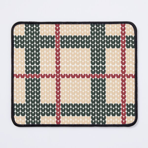 Item preview, Knit Plaid in Mocha-Wine Check designed and sold by KIFCY MM.
