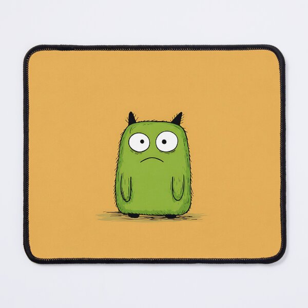 Item preview, Green Pouting Monster wants his Mommy.  designed and sold by Zen Candy 3000 Travis Nicholas Zariwny.