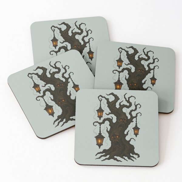 Item preview, Haunted Halloween Tree with Spooky Faces designed and sold by Uglyandcute.