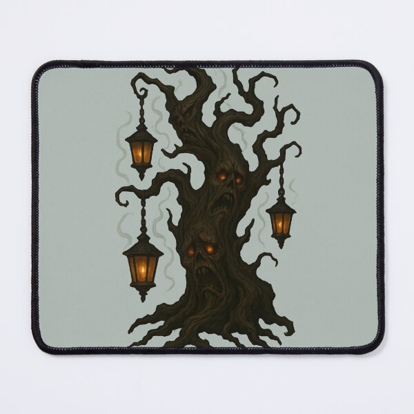 Item preview, Haunted Halloween Tree with Spooky Faces designed and sold by Uglyandcute.