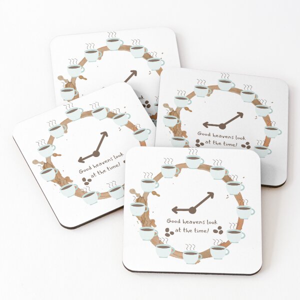 Item preview, Time for Coffee Midwest Clock – Funny Kansas Decor designed and sold by PrairiePulseCo.