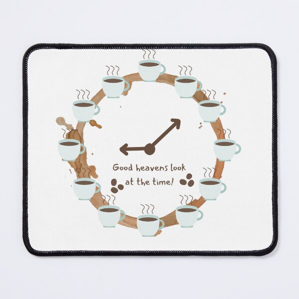 Item preview, Time for Coffee Midwest Clock – Funny Kansas Decor designed and sold by PrairiePulseCo.