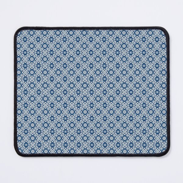 Item preview, Boho ornamental pattern in white and blue vintage look designed and sold by pASob-dESIGN.