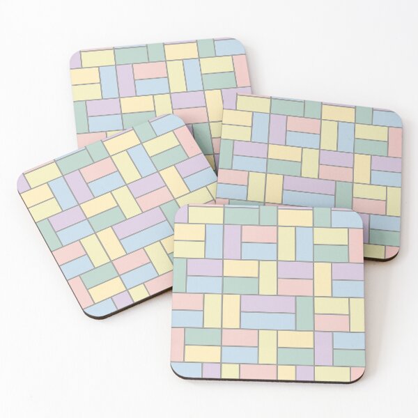 Item preview, Pastel Brick Harmony designed and sold by TheWonkyEaselCo.