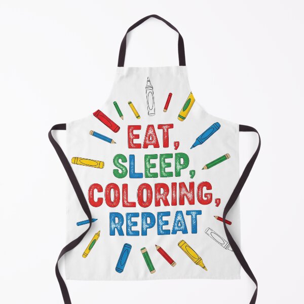 Item preview, National Coloring Book Day: Eat, Sleep, Color, Repeat designed and sold by zoughlal.