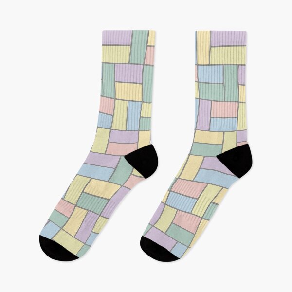 Item preview, Pastel Brick Harmony designed and sold by TheWonkyEaselCo.