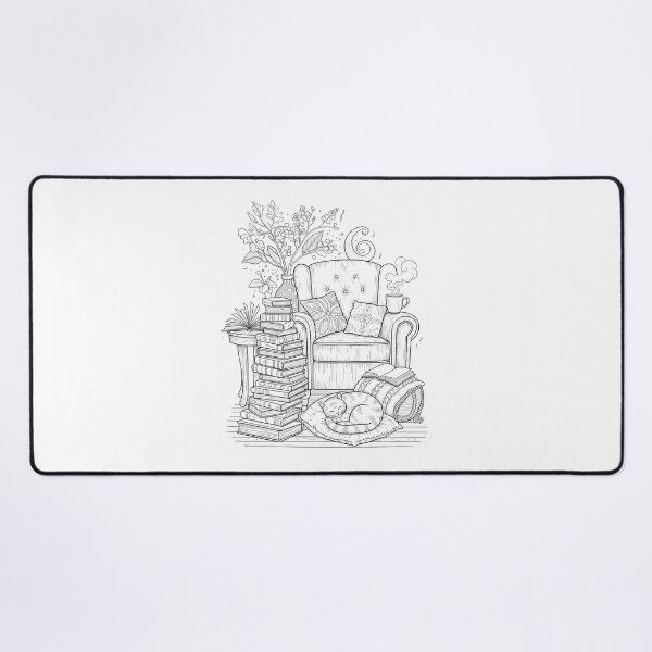 Item preview, National Coloring Book Day: Cozy Coloring Nook designed and sold by zoughlal.