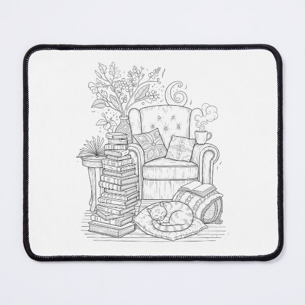 Item preview, National Coloring Book Day: Cozy Coloring Nook designed and sold by zoughlal.