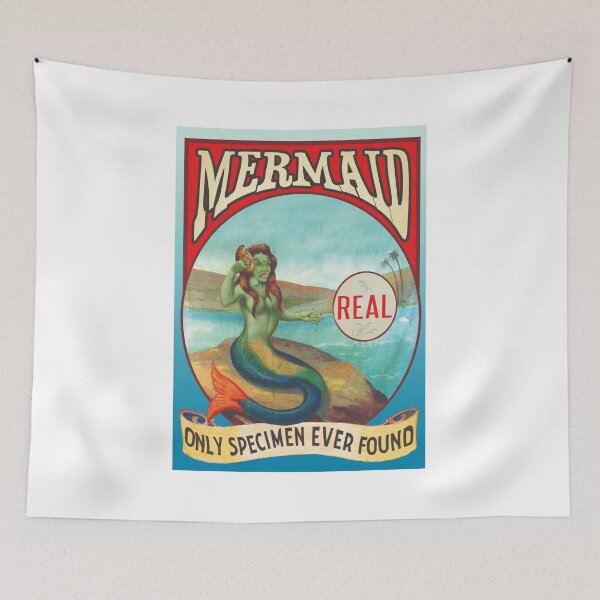 Item preview, Vintage Mermaid Sideshow Poster designed and sold by IanBakerToons.