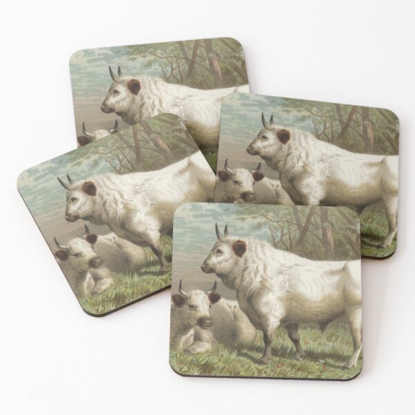Item preview, Vintage art Bulls and Cows designed and sold by Vintage Designs +.