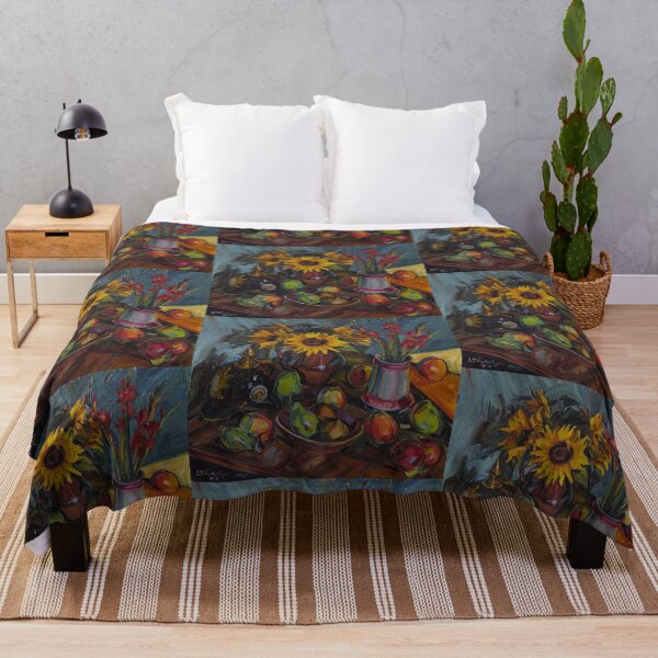 Item preview, Flower Still Life with Sunflowers designed and sold by Ichneumon-art.