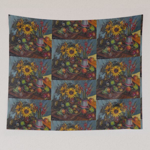 Item preview, Flower Still Life with Sunflowers designed and sold by Ichneumon-art.