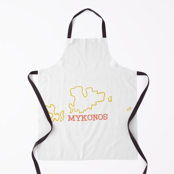 Item preview, Mykonos Island Outline – Minimal Greek Map Travel Design designed and sold by MetaMuralStudio.