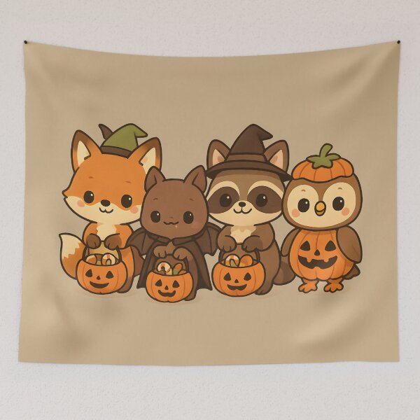 Item preview,  Cute Trick-or-Treat Animal Crew Halloween Design designed and sold by Uglyandcute.