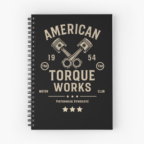 Item preview, American Torque Works – Vintage Crossed Pistons & Crankshaft Emblem for Classic Garage Apparel designed and sold by Thehatinthecat.