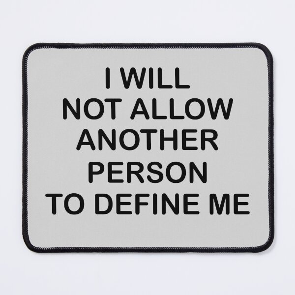 Item preview, I Will Not Be Defined Sticker designed and sold by Madeline Binder Art & Design.