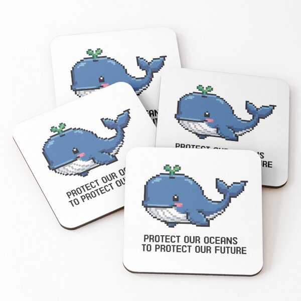 Item preview, Whales and life in clean oceans – a symbol of nature protection designed and sold by ART-POD-PL.