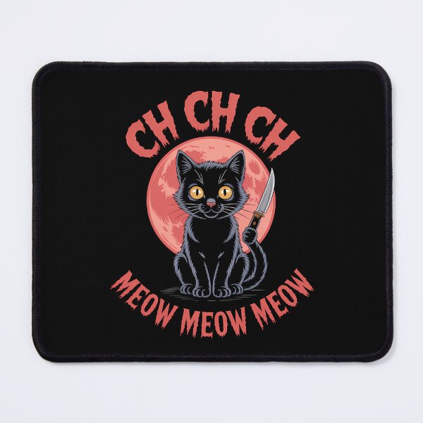 Item preview, Ch Ch Ch Meow Meow Meow - This gift is perfect for anyone who loves cats, horror movies, and a dark sense of humor. designed and sold by ZyziowskyArt.