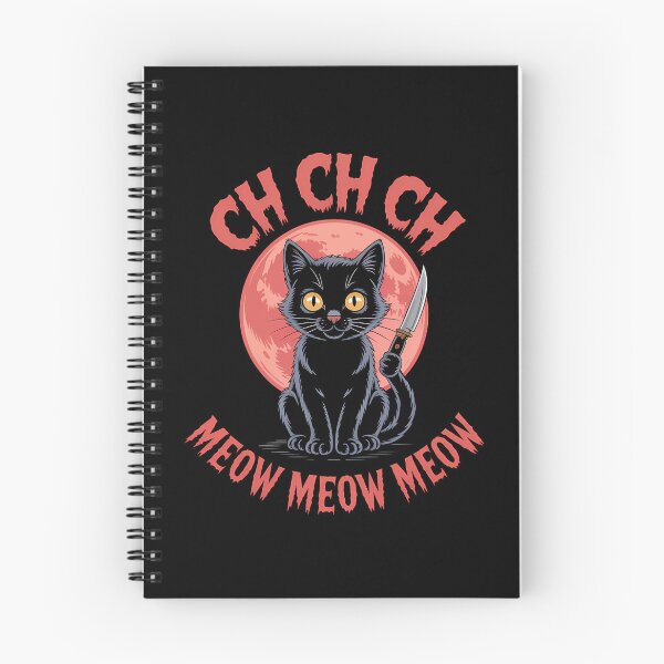 Item preview, Ch Ch Ch Meow Meow Meow - This gift is perfect for anyone who loves cats, horror movies, and a dark sense of humor. designed and sold by ZyziowskyArt.