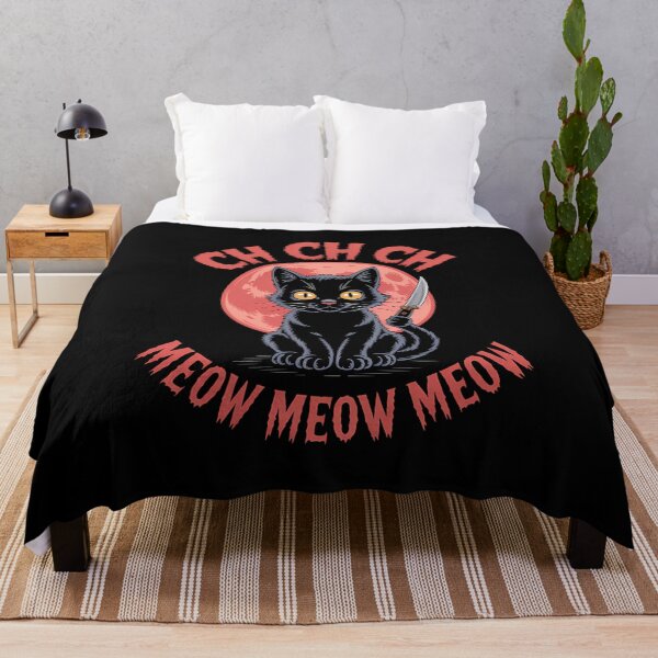 Item preview, Ch Ch Ch Meow Meow Meow - This gift is perfect for anyone who loves cats, horror movies, and a dark sense of humor. designed and sold by ZyziowskyArt.