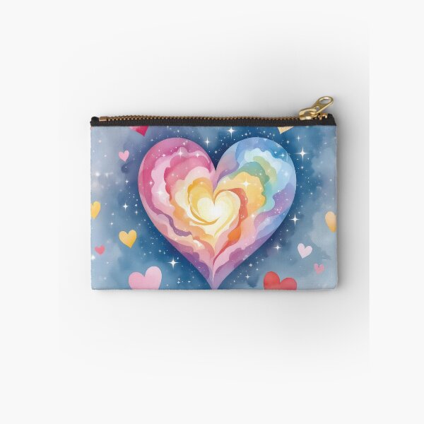 Item preview, Watercolor hearts in soft, pastel colors designed and sold by Marcu Ioachim.
