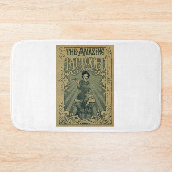 Item preview, The Amazing Tattooed Beauty Antique Poster designed and sold by IanBakerToons.