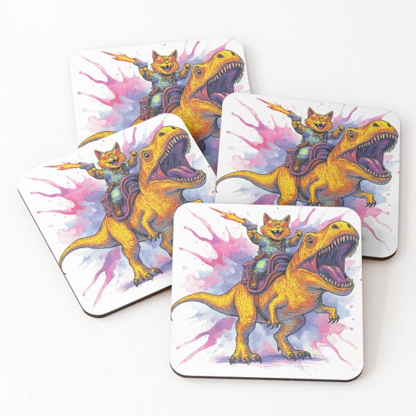 Item preview, Psychedelic Dino Rider designed and sold by Arcaucil.