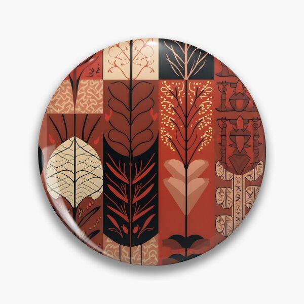 Item preview, Boho patterns in warm earth tones & shapes designed and sold by pASob-dESIGN.