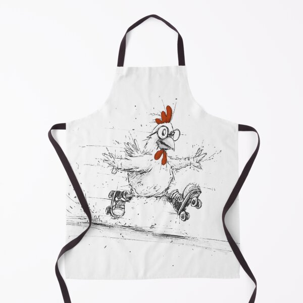 Item preview, Stylized drawing of the "Rooster on Wheels", sketch, cute, humor, caricature designed and sold by ateliersabourin.