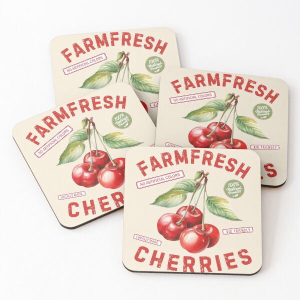 Item preview, FARMFRESH CHERRIES designed and sold by IndieQuill .