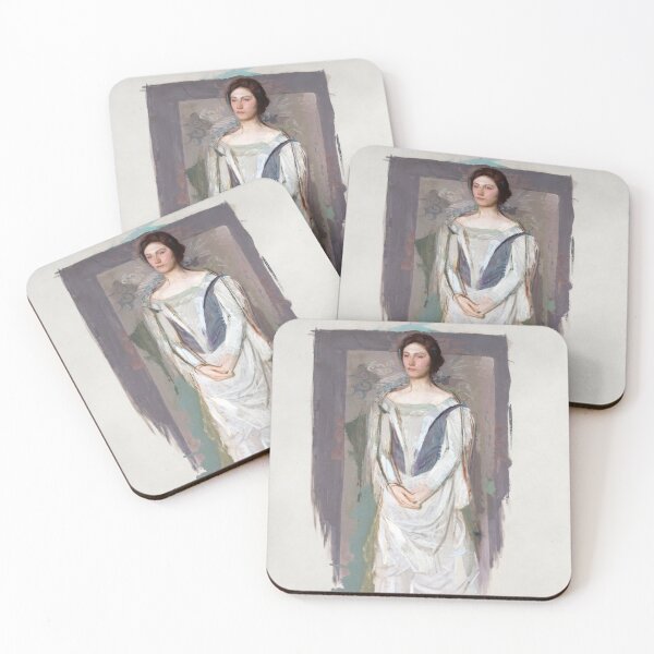Item preview, Standing Woman painting in high resolution by Abbott Handerson Thayer designed and sold by Vintage Designs +.