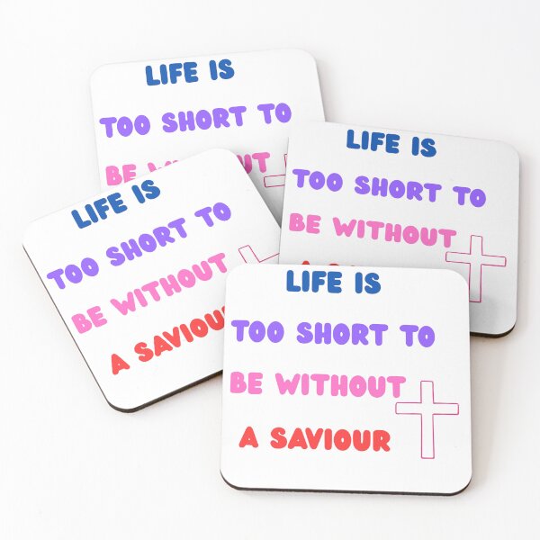 Item preview, "Life Is Too Short to Be Without a Savior – Inspirational Christian T-Shirt" designed and sold by THEENERGYLADYSHOP.