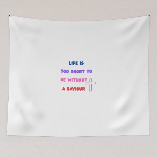 Item preview, "Life Is Too Short to Be Without a Savior – Inspirational Christian T-Shirt" designed and sold by THEENERGYLADYSHOP.
