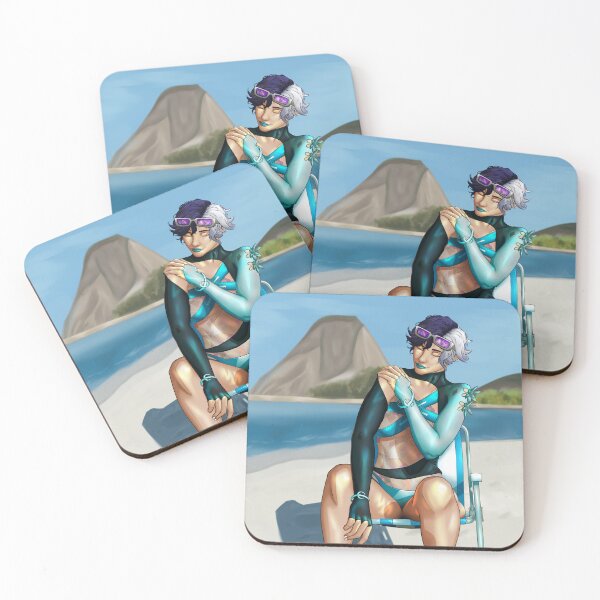 Item preview, luna snow summer skin short hair designed and sold by shmear - redbubble.