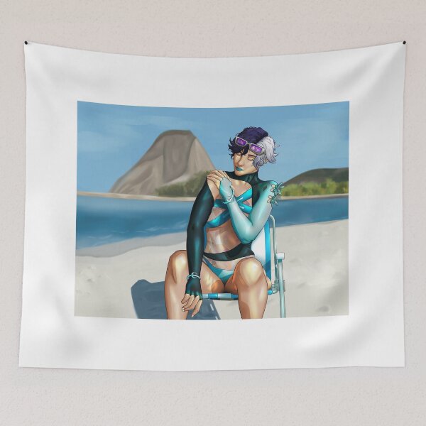 Item preview, luna snow summer skin short hair designed and sold by shmear - redbubble.